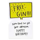 Free Gin Birthday Card