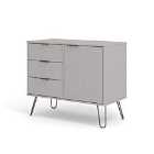 Core Products Augusta Small Sideboard With 1 Door 3 Drawers Grey