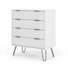 Augusta 4 Drawer Chest Of Drawers White