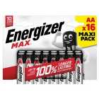 Energizer Max AA Batteries, Alkaline 16 per pack