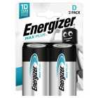 Energizer Max Plus D Batteries, Alkaline 2 per pack