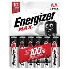 Energizer Max Alkaline AA 6 per pack