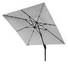 Platinum Challenger T2 Glow 3m Square Parasol (base not included) - Light Grey