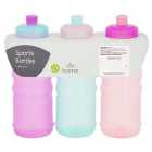 Morrisons Pink / Purple / Green Sports Bottles 3 per pack