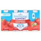 Morrison Immune Support Strawberry Yogurt Drinks 8 x 100g