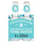 Fentimans Naturally Light Tonic Water 4 x 200ml
