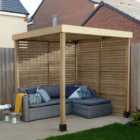 Forest Garden 1.97m Modular Pergola with 2 Sides