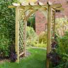 Forest Garden 6 x 4.5ft Ultima Pergola Arch with Trellis Sides