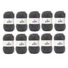 Korbond Grey Double Knit Yarn Bulk Pack Bundle - 10 x 100g
