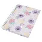 Morrisons Tranquil A4 Wiro Floral Notebook