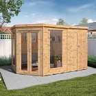 Mercia Corner Summerhouse with Side Shed - 7 x 11ft