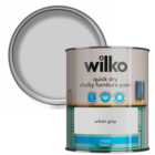 Wilko Quick Dry Chalky Furniture Urban Grey Paint 750ml