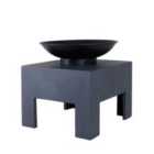 Charles Bentley Fire Bowl with Square Stand