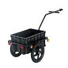 Reiten Cargo Trailer Bike with Carrier Utility Luggage - Black