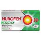 Nurofen Express 256mg Ibuprofen Caplets, 16s