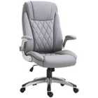 Solstice Galilei Executive PU Leather Office Chair - Grey