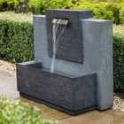 Ivyline Outdoor Large Contemporary Water Feature