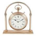 Celestial Antique Brass & Glass Carriage Clock