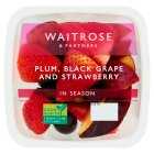 Waitrose Plum, Black Grape And Strawberry, 200g