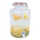 The Vintage Company 7.6L Airtight Glass Drinks Dispenser - Clear
