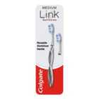 Colgate Link Whitening Medium Replaceable Head Toothbrush Starter Kit