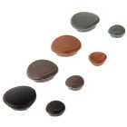 Envirotile Small Screw Cover Caps Anthracite - Pack of 25