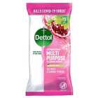 Dettol Multipurpose Cleaning Wipes Pomegranate & Lime Large Wipes 70 per pack