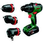 Bosch AdvancedImpact 18 Classic Green Cordless Two-speed Combi Drill (With 1 x 2.5Ah Battery, 1 x Charger & 3 Attachments)