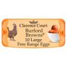 Clarence Court Free Range Large Burford Browns Eggs, 10s