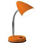Maison by Interiors Suki Desk Lamp with Flexible Stem - Orange Gloss/Chrome