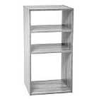 5Five 2 Small and 1 Large Compartment Shelving Unit - Grey