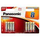 Panasonic Pro Power AAA Batteries Alkaline 8 per pack