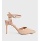 Pale Pink Patent Pointed Court Shoes