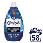 Comfort Ultimate Care Fresh Sky Fabric Conditioner 58 Washes 870ml