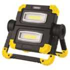 Draper 10W COB LED Rechargeable Twin Work Light - 850 Lumens