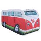 VW Campervan Kids Pop Up Tent - Dove Red
