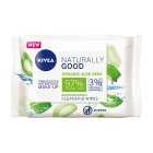 Nivea Naturally Good Cleansing Wipes, 25s