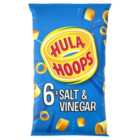 Hula Hoops Salt & Vinegar Multipack Crisps 6 Pack 6 x 24g