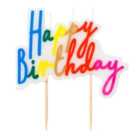 Cake Topper Rainbow Happy Birthday Candle