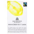 Jacksons of Piccadilly Fairtrade Sencha Green Tea with Lemon, 20 Tea Bags 20 per pack