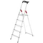 Hailo L60 Standardline Aluminium Step Ladders (5 Tread)