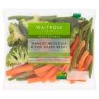 Waitrose Carrot, Broccoli & Fine Green Beans, 320g