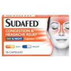 Sudafed Headcold Day & Night 16 per pack