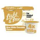 Light & Free Greek Style Yogurt White Chocolate Flavour 4 x 115g