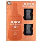 Jura 10 Year Old Single Malt Whisky Gift Pack With 2 Glasses 70cl