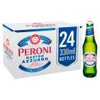 Peroni Nastro Azzurro Lager Large Pack Bottle, 24x330ml