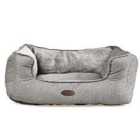Charles Bentley Medium Plush Soft Pet Bed - Grey