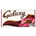 Galaxy Cookie Crumble & Milk Chocolate Block Bar Vegetarian 114g