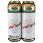 San Miguel Premium Lager Beer 4 x 568ml