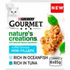 Gourmet Natures Creations Ocean Fish and Tuna Mini Fillet Cat Food 8 x 85g